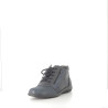 Baskets Hautes en Cuir Bleu Marine